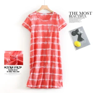 Chemise de nuit rose été